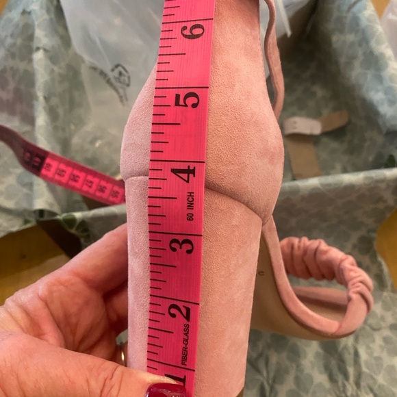 Kate Spade Pink Suede Mona Block Heel New in Box size 9 - Picture 10 of 13